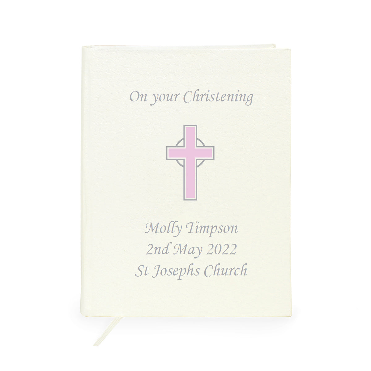 Personalised Pink Cross Holy Bible - Eco-friendly - image 4