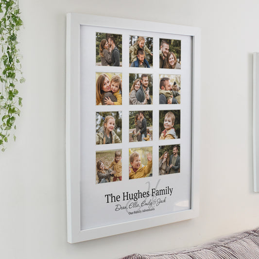 Personalised Family White Multi Photo Frame - image 2