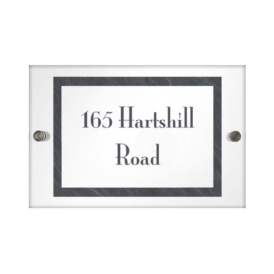 Personalised Slate Effect Acrylic House Sign - image 2