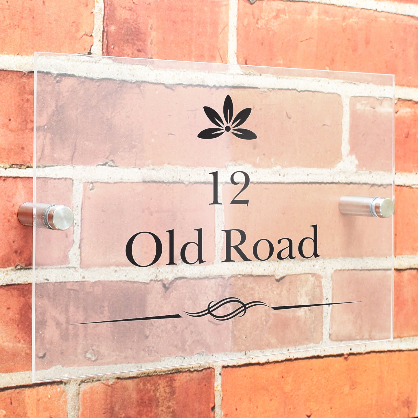 Personalised Decorative Swirl Acrylic House Sign - image 3
