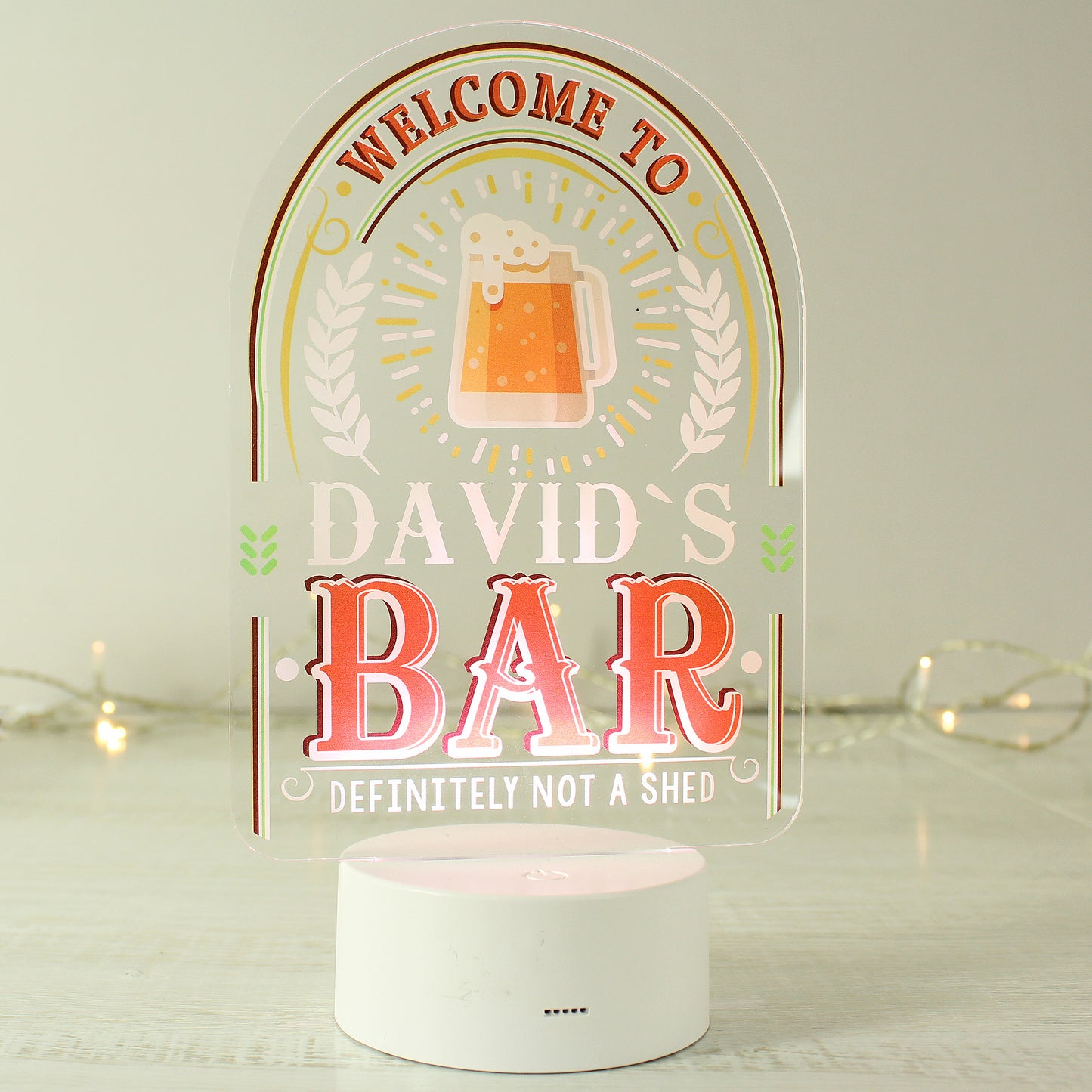 Personalised LED Colour Changing Bar Sign - image 4