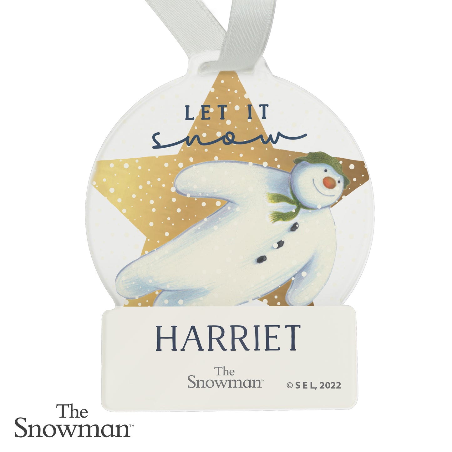 Personalised The Snowman Acrylic Decoration - image 5