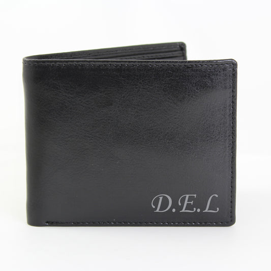 Personalised Script Font Leather Wallet - image 2