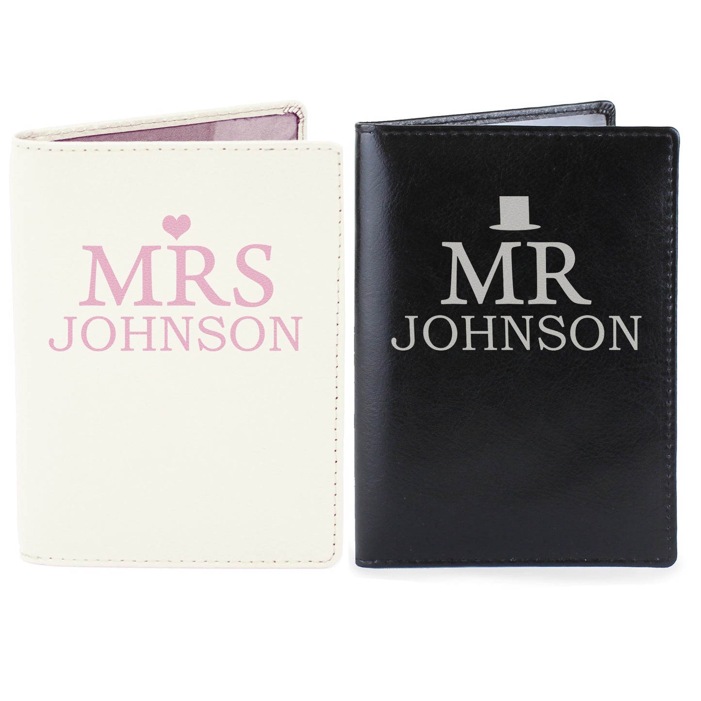 Personalised Mr & Mrs Passport Holder Set - image 2