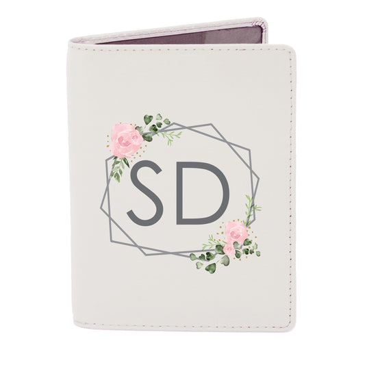 Personalised Floral Cream Passport Holder - image 2