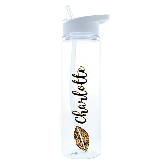 Personalised Leopard Lips Water Bottle - image 2