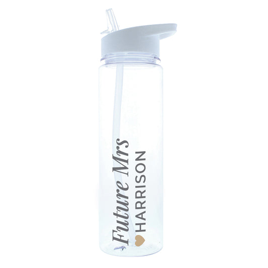 Personalised Gold Heart Water Bottle - image 2