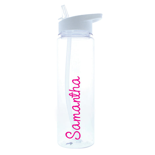 Personalised Pink Name Water Bottle - image 2