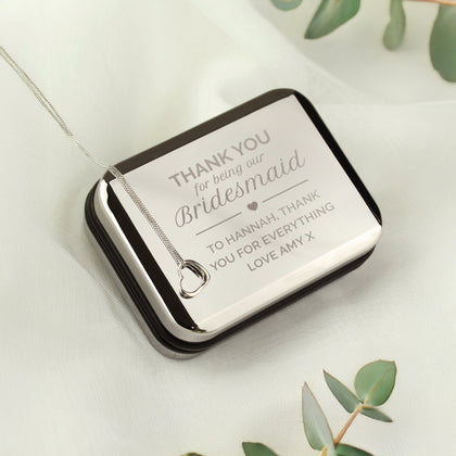 Personalised Bridesmaid & Maid of Honour Gifts