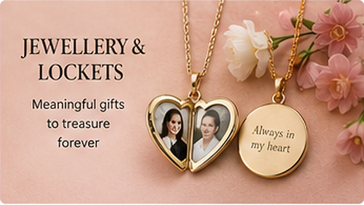 Personalised gifts for her collection banner for Heartfelt Gifts