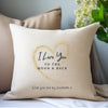 Personalised Love You to the Moon & Back Cushion
