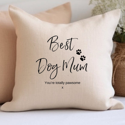 Personalised Best Dog Mum Cushion