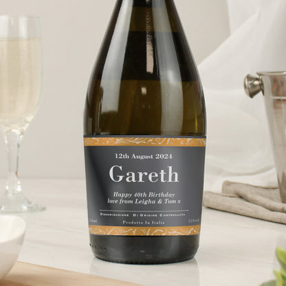 Personalised Classic Black Label Prosecco - image 3