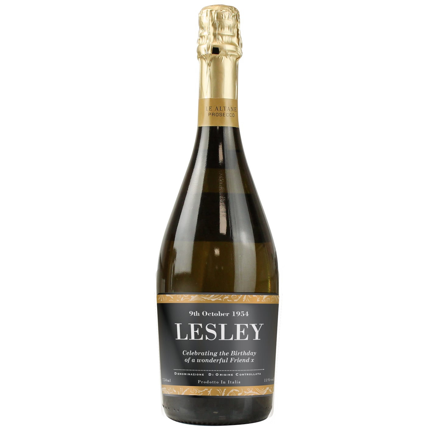 Personalised Classic Black Label Prosecco - image 4