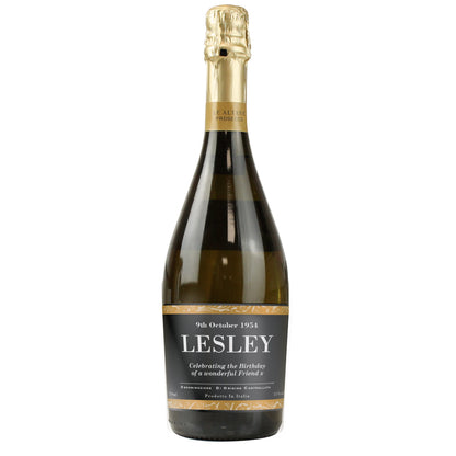 Personalised Classic Black Label Prosecco - image 4