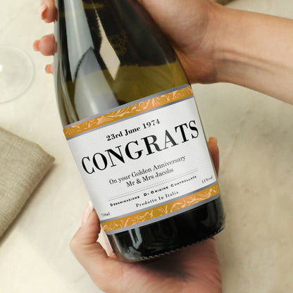 Personalised Contemporary Label Prosecco - image 3