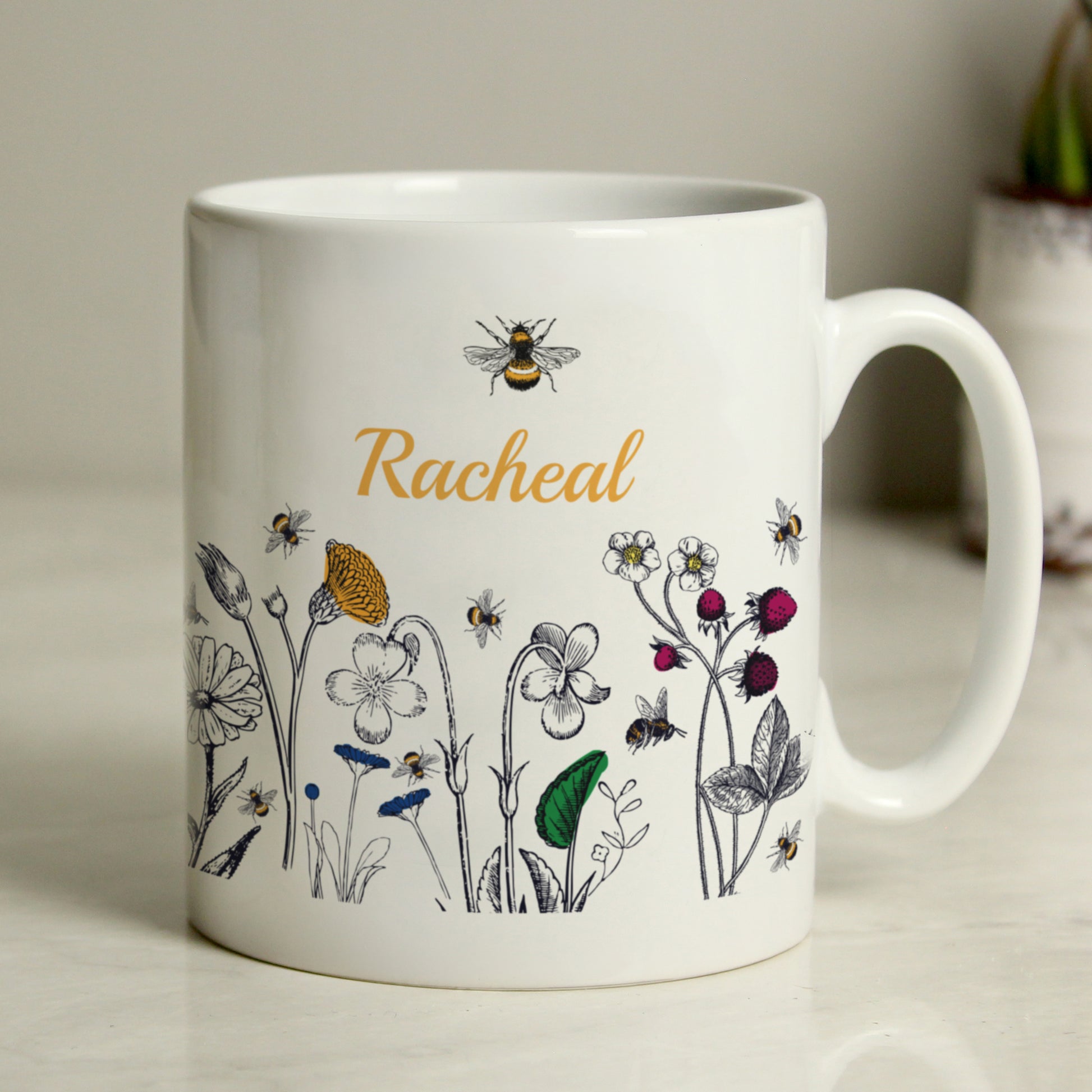 Personalised Wild Flower Mug from Heartfelt Gifts