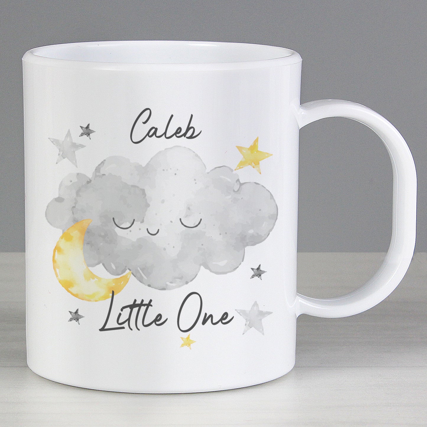 Personalised Little One Cloud Plastic Mug from Heartfelt Gifts