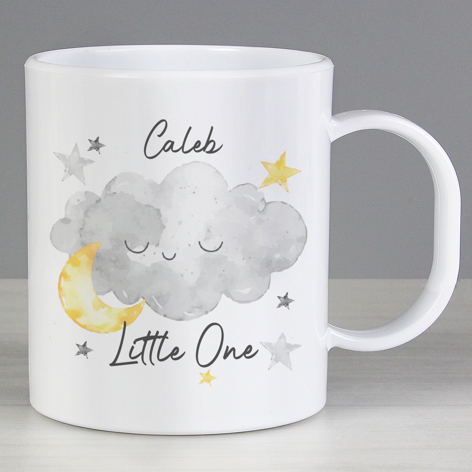 Personalised Little One Cloud Plastic Mug from Heartfelt Gifts