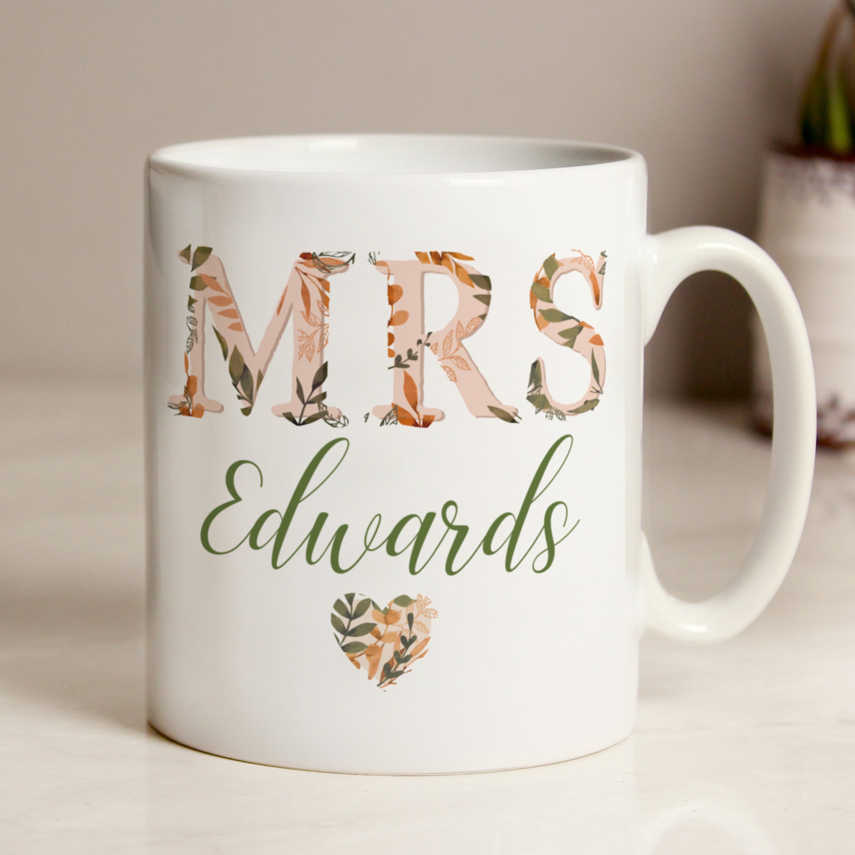 Personalised Mrs Autumnal Mug from Heartfelt Gifts
