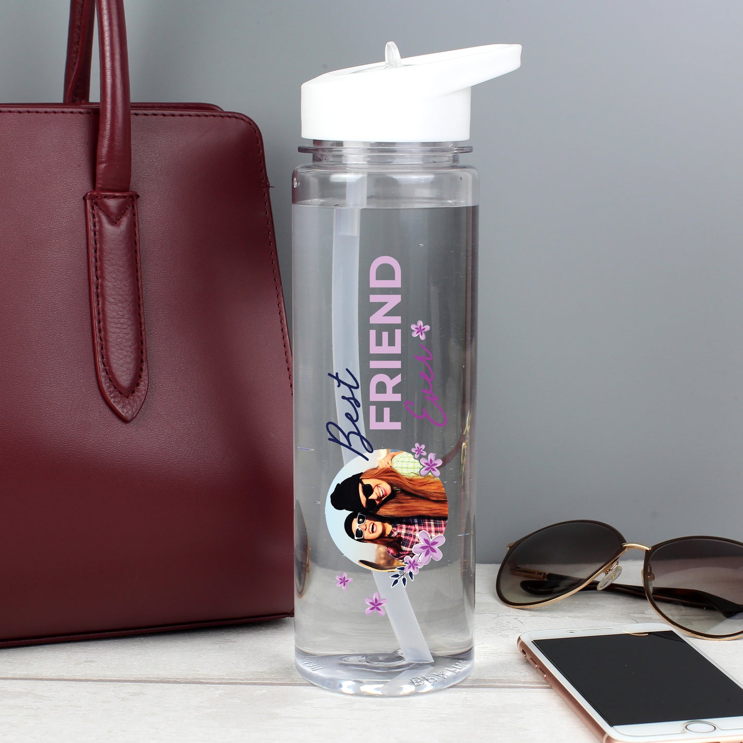 Personalised Floral Best Ever Photo Upload Water Bottle - image 6