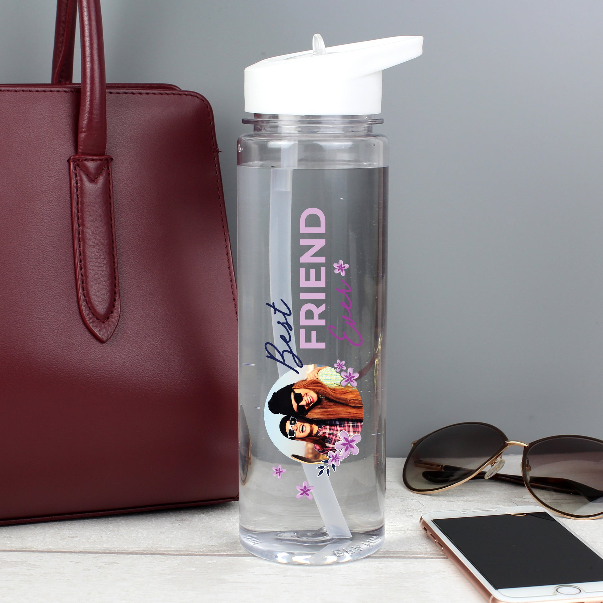 Personalised Floral Best Ever Photo Upload Water Bottle - image 6