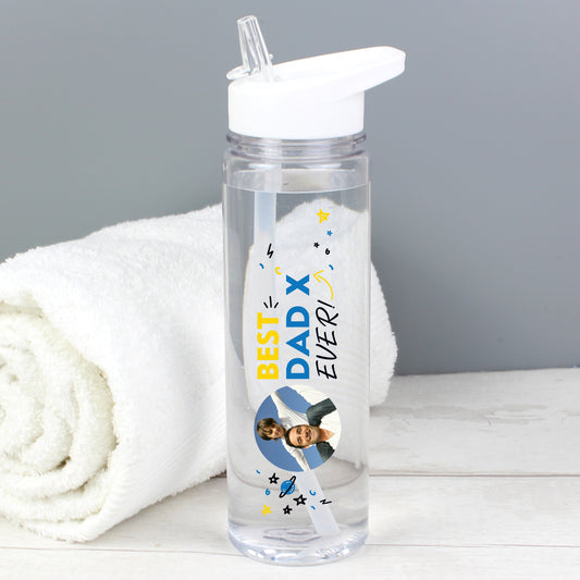 Best Ever photo water bottle – baby photo example