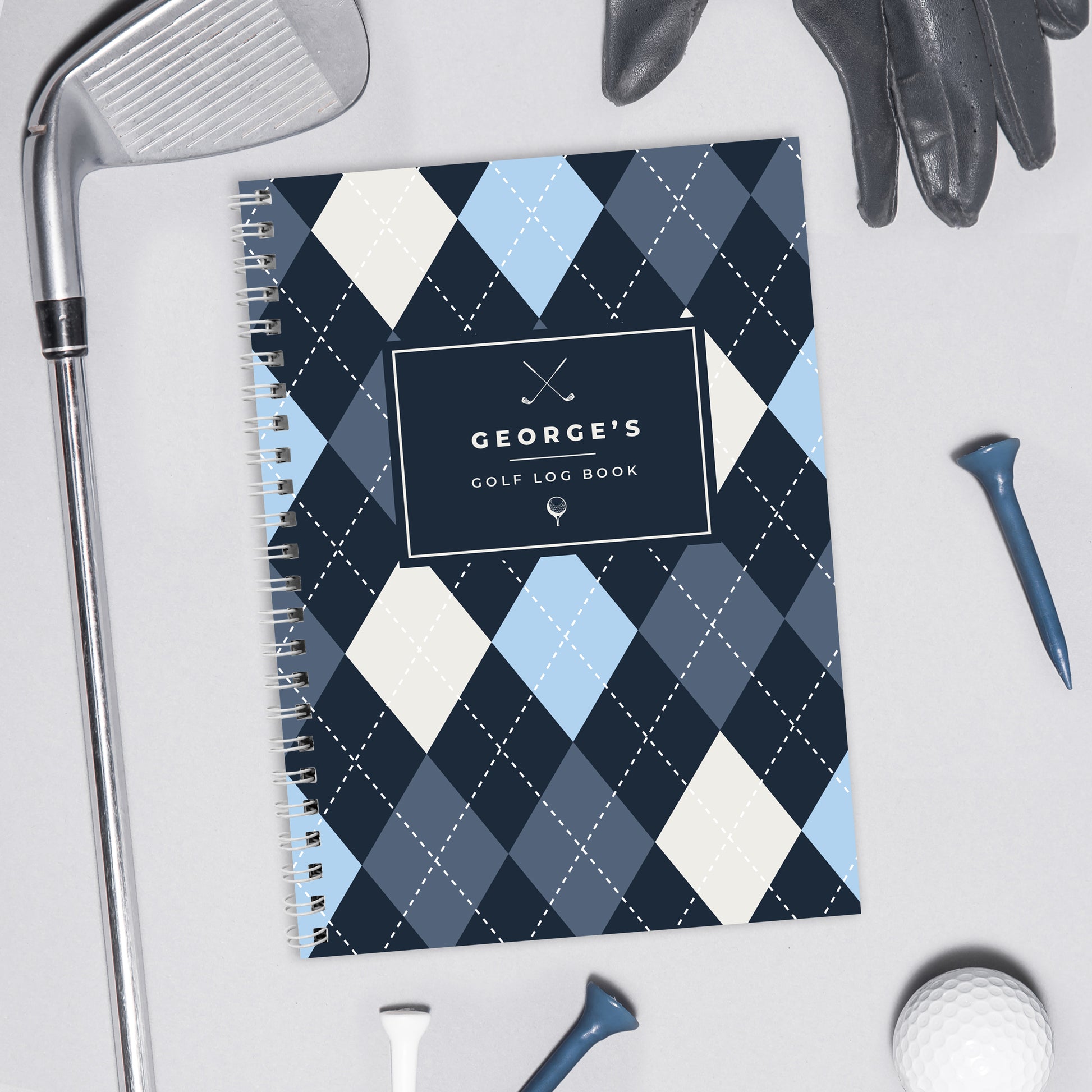 Personalised A5 Golf Log Book from Heartfelt Gifts