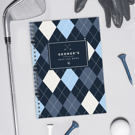 Personalised A5 Golf Log Book from Heartfelt Gifts