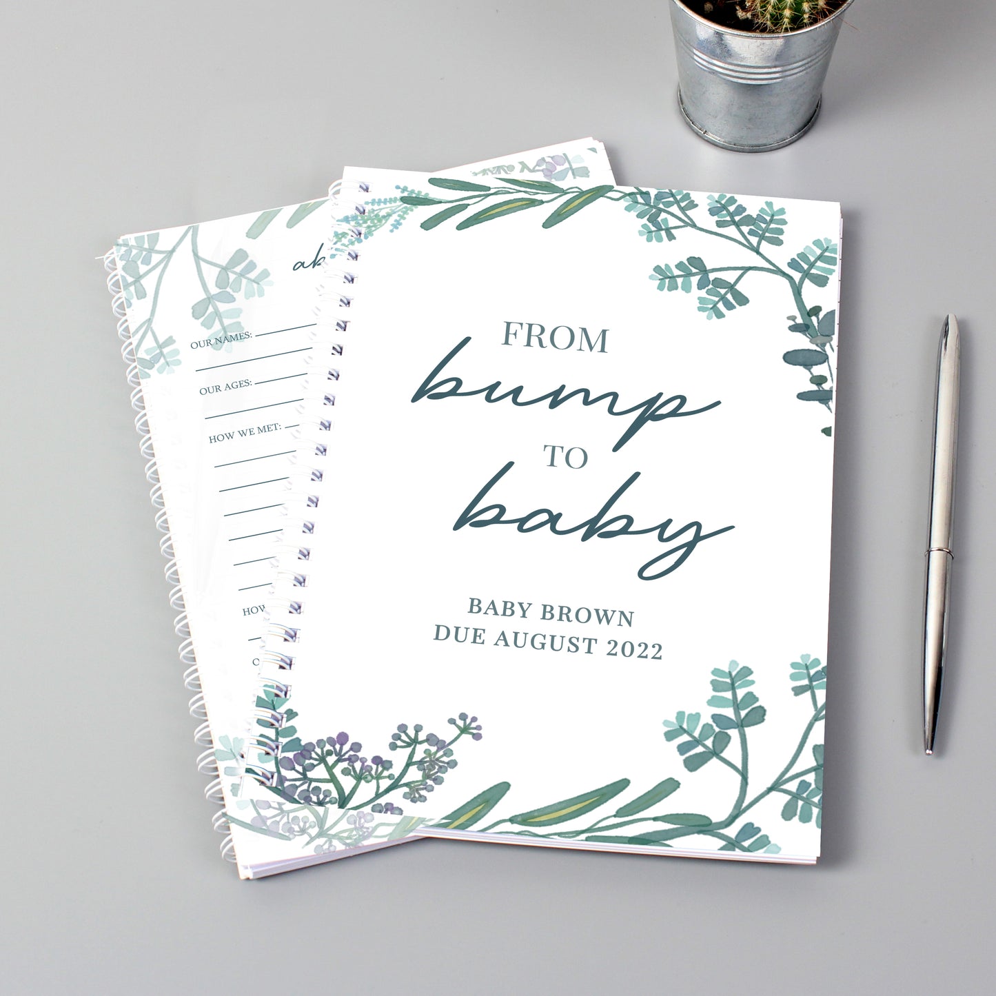 Personalised Pregnancy A5 Journal from Heartfelt Gifts
