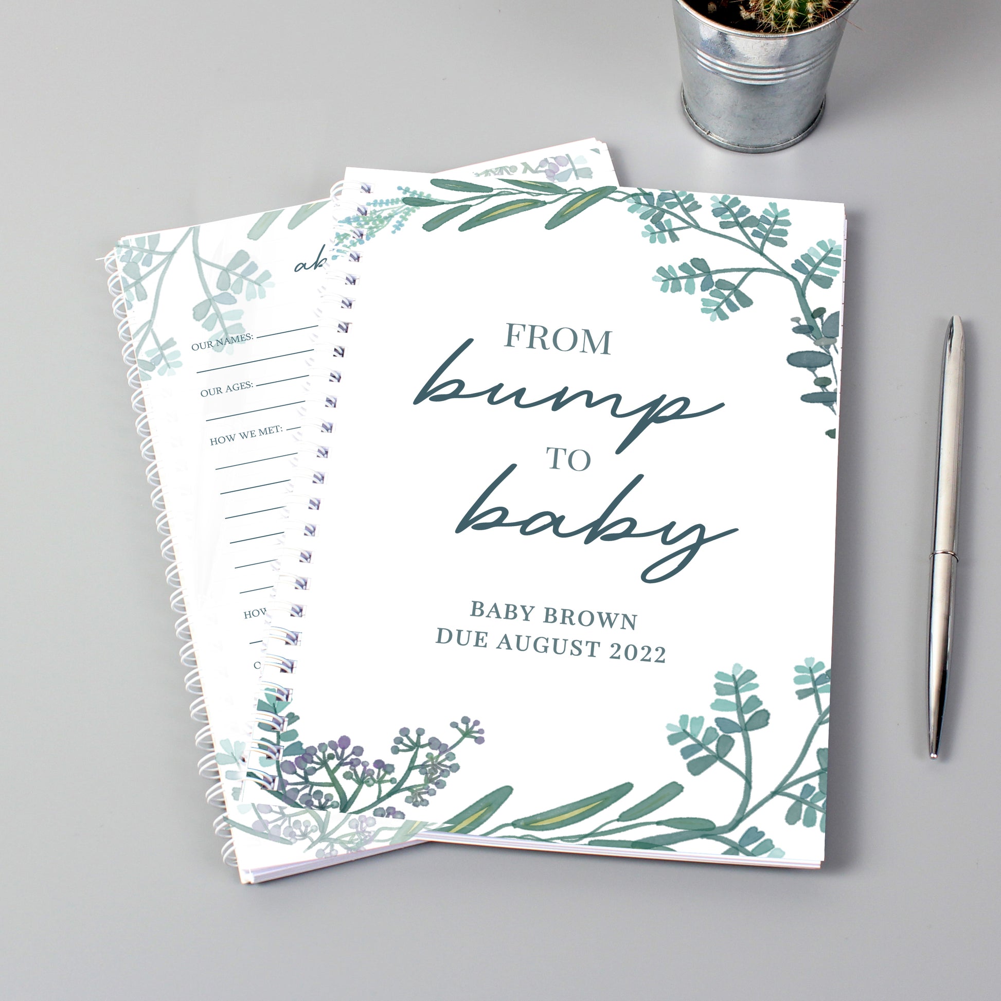 Personalised Pregnancy A5 Journal from Heartfelt Gifts