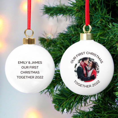Personalised Photo Upload Bauble - image 2