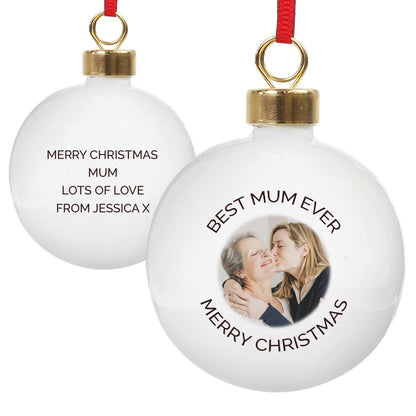 Personalised Photo Upload Bauble - image 5