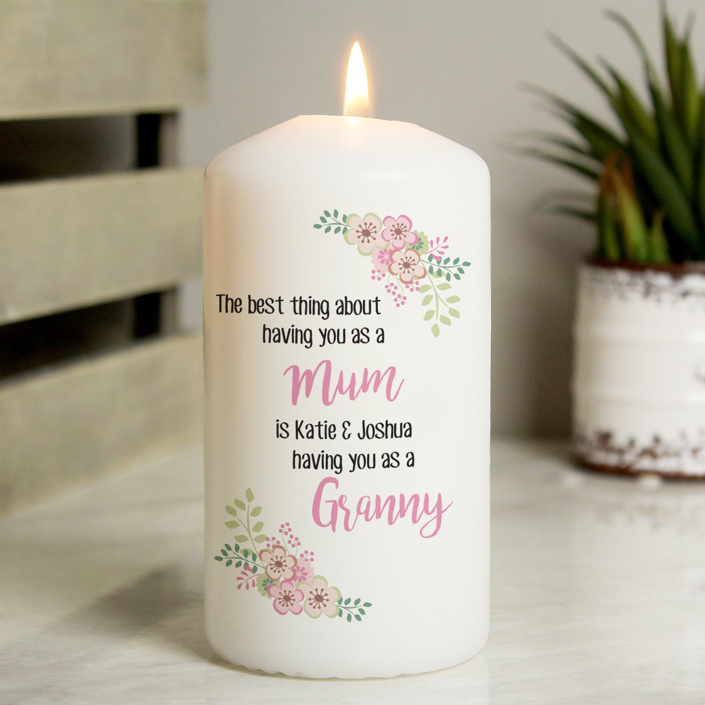 Personalised The Best Thing Pillar Candle from Heartfelt Gifts