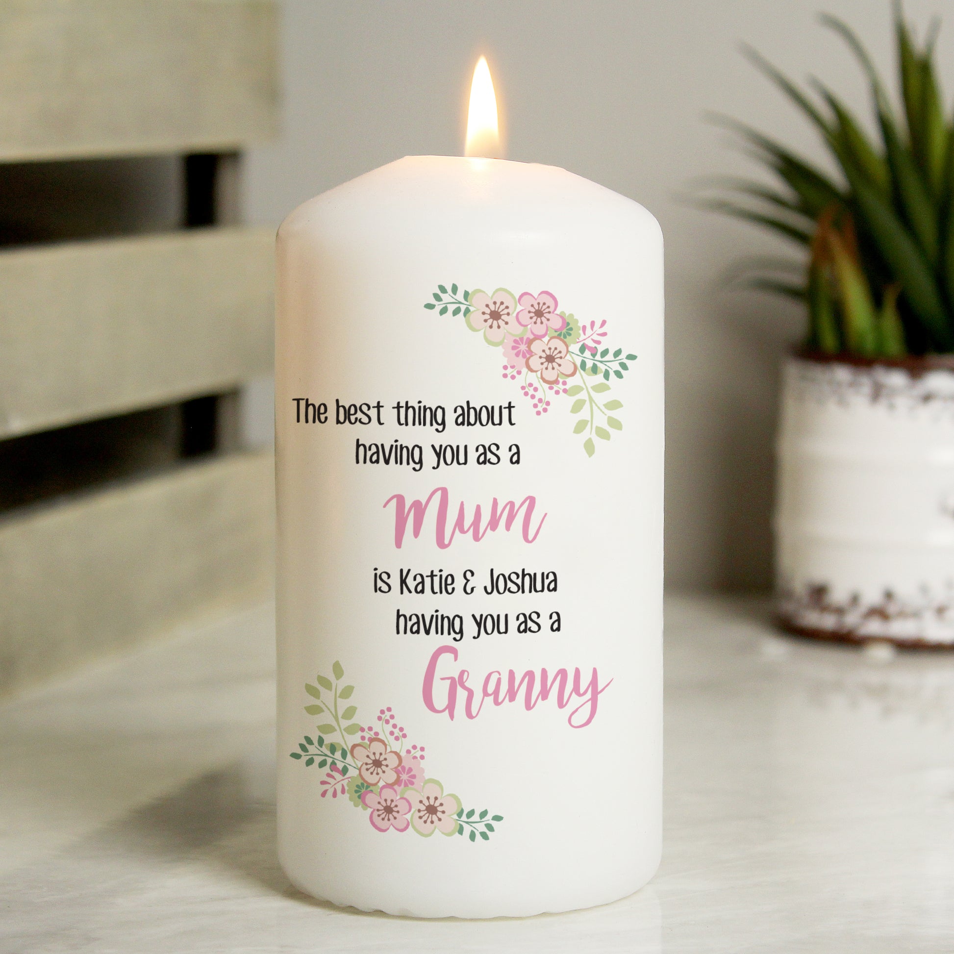 Personalised The Best Thing Pillar Candle from Heartfelt Gifts