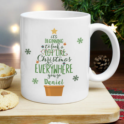 Personalised Its Beginning To Look A Lot Like Xmas Mug from Heartfelt Gifts