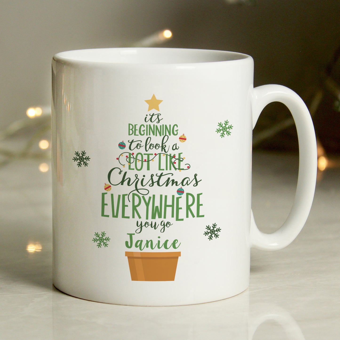 Personalised Its Beginning To Look A Lot Like Xmas Mug - image 3