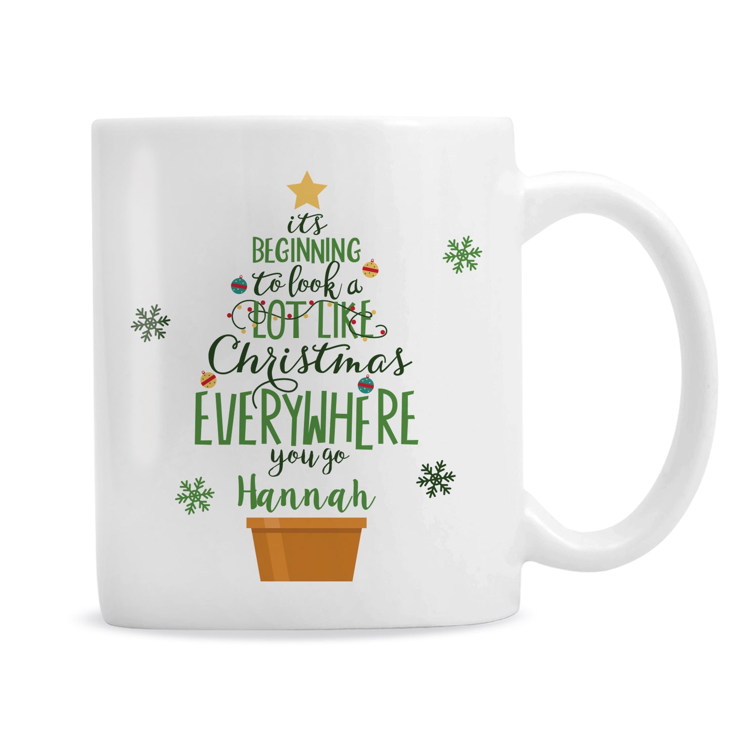 Personalised Its Beginning To Look A Lot Like Xmas Mug - image 5