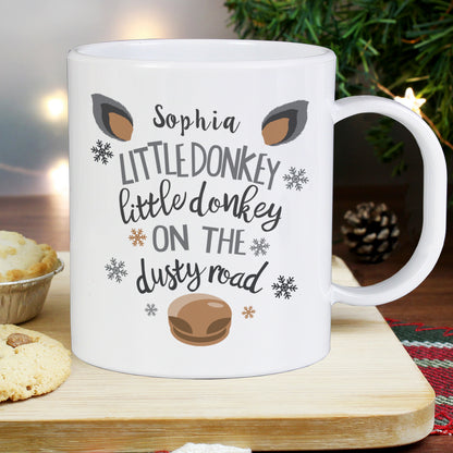 Personalised Little Donkey Plastic Mug - image 4