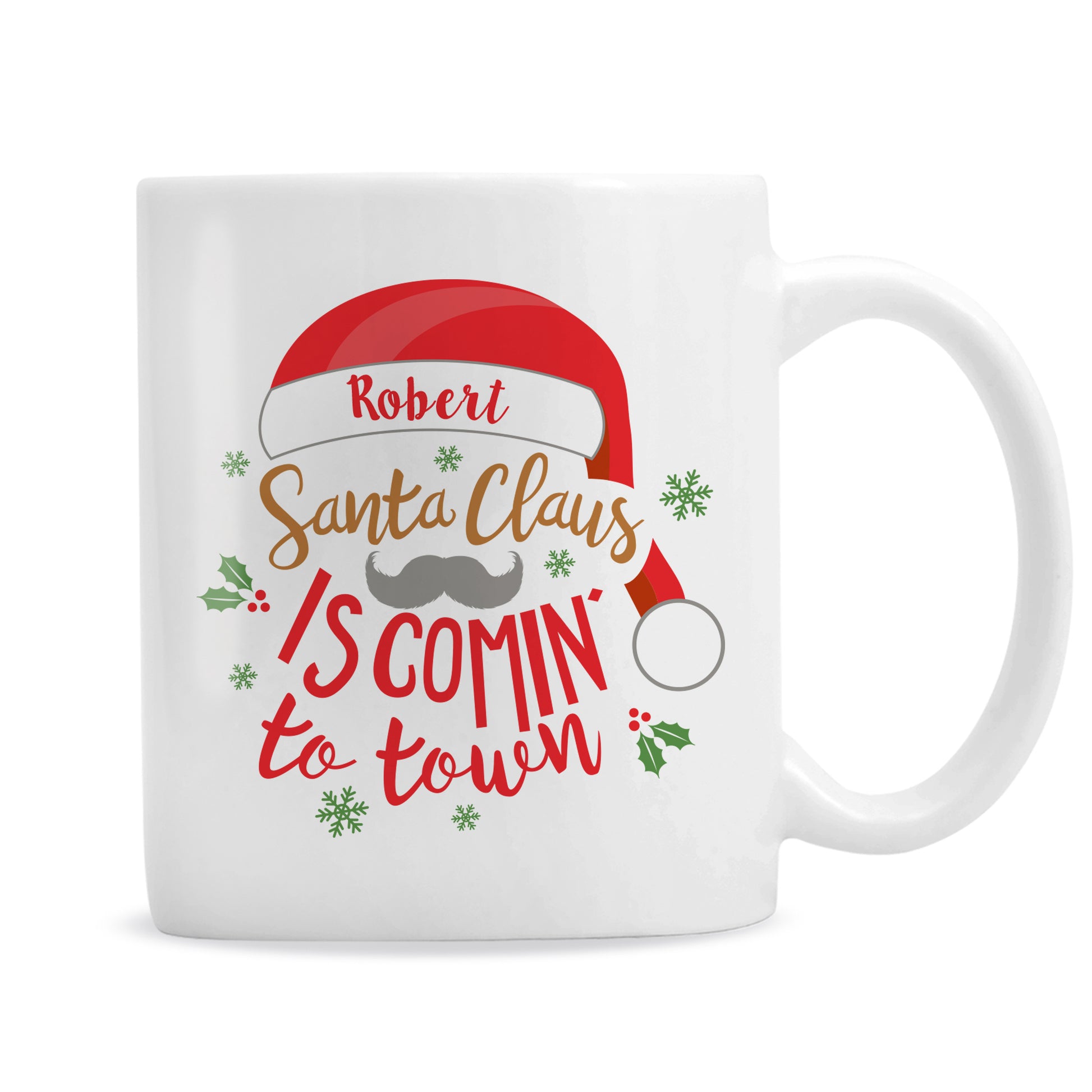 Personalised Santa Claus Is Comin To Town Mug - image 5