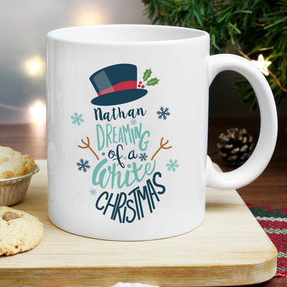 Personalised White Christmas Mug from Heartfelt Gifts