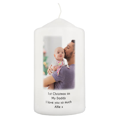 Personalised Photo Upload Pillar Candle - image 5