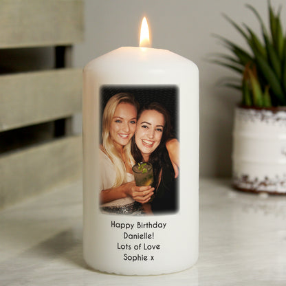 Personalised Photo Upload Pillar Candle - image 7