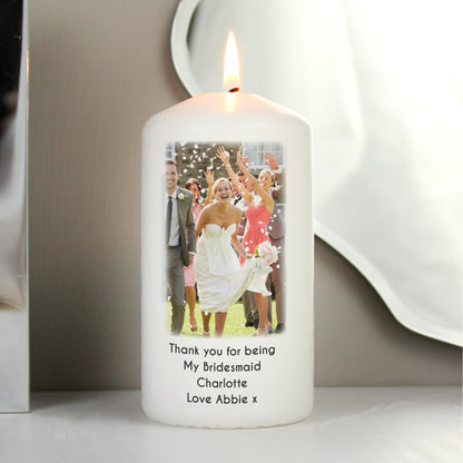 Personalised Photo Upload Pillar Candle - image 9