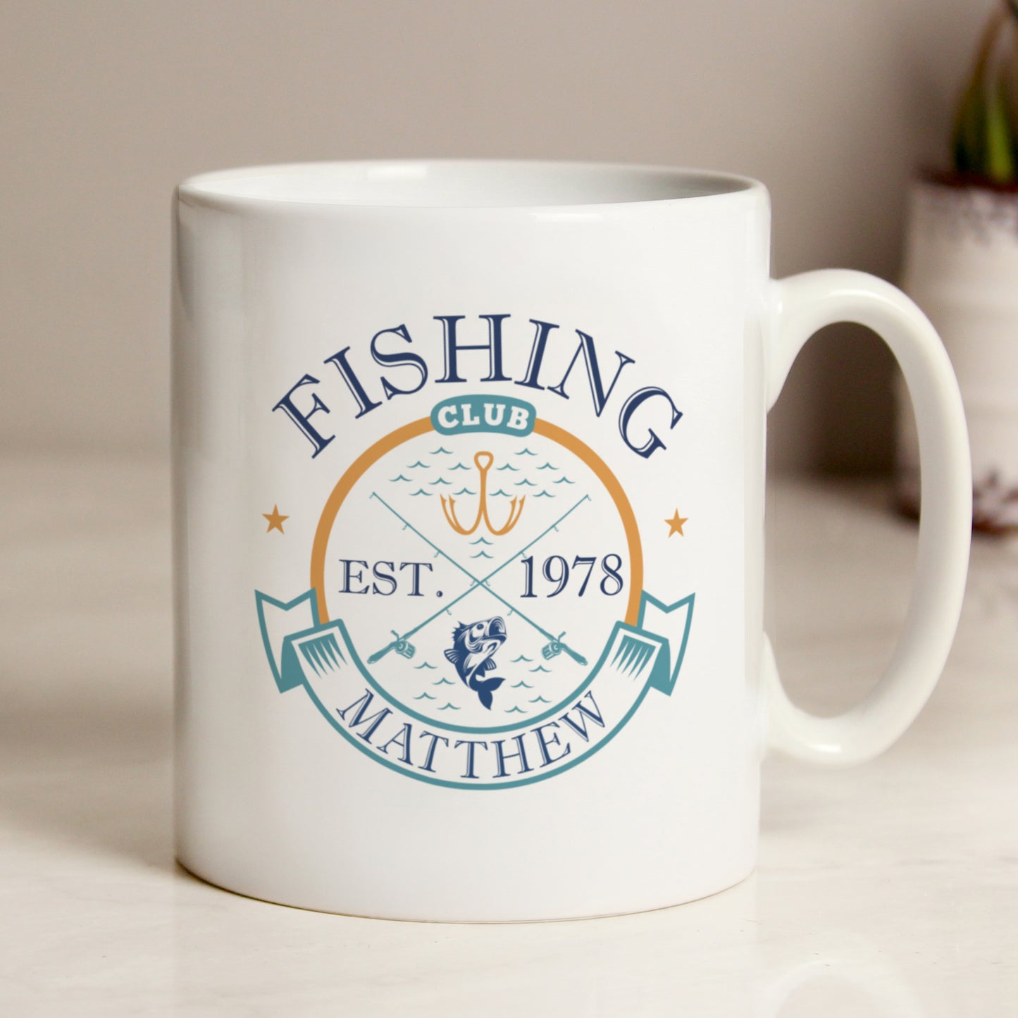 Personalised Fishing Club Mug from Heartfelt Gifts