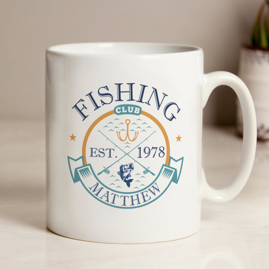 Personalised Fishing Club Mug from Heartfelt Gifts