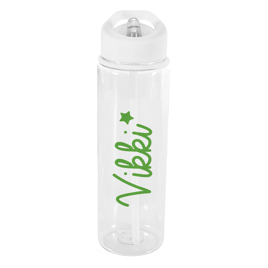 Personalised Green Star Name Only Water Bottle - image 2