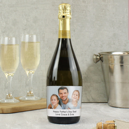Personalised Photo Upload Bottle of Prosecco from Heartfelt Gifts