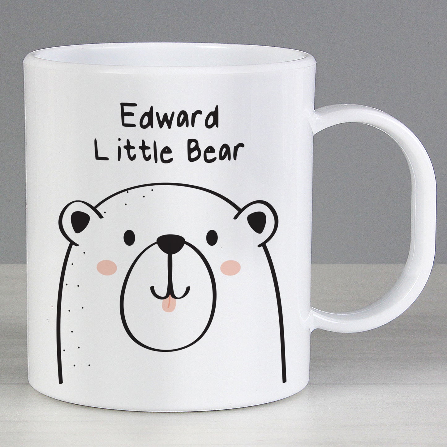 Personalised Little Bear Plastic Mug from Heartfelt Gifts