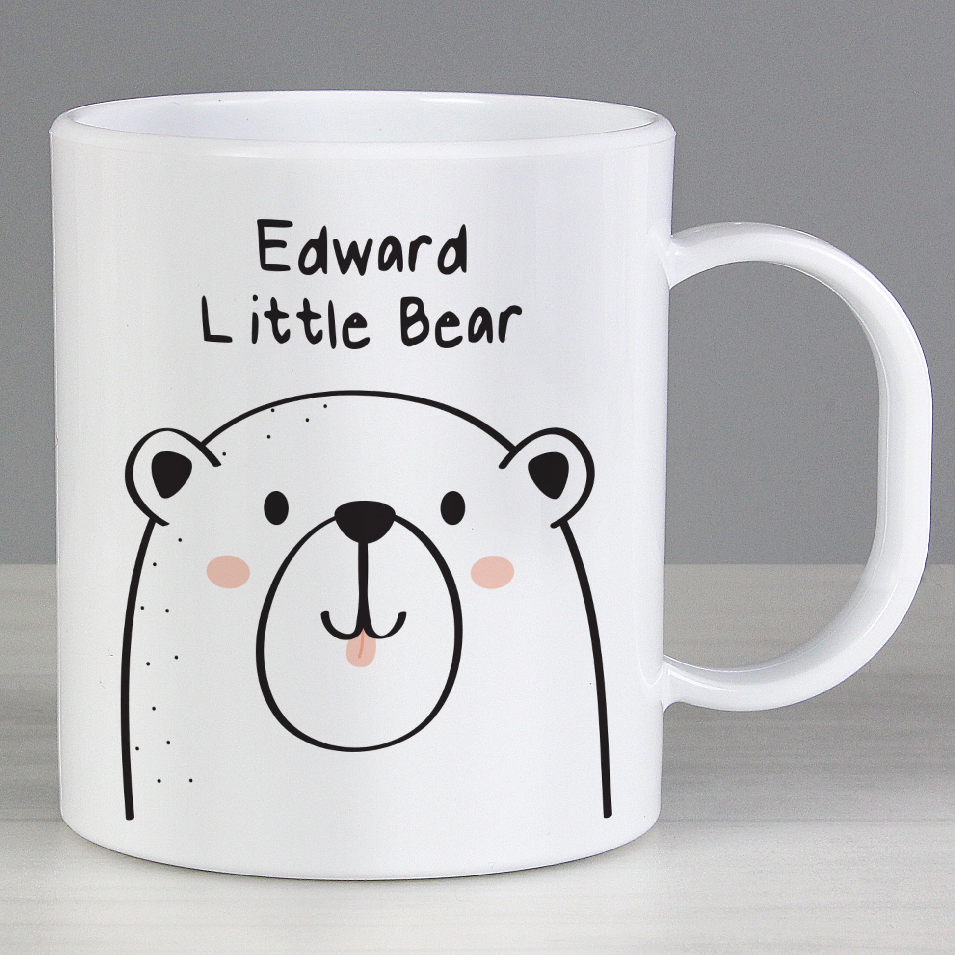 Personalised Little Bear Plastic Mug from Heartfelt Gifts